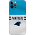 NFL Carolina Panthers White Striped iPhone 12 Pro Skin